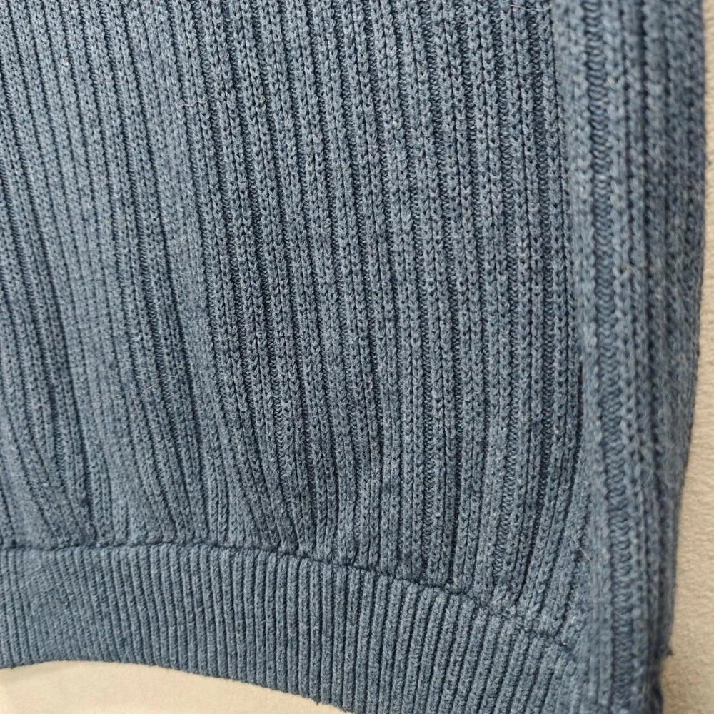 Duluth Trading Shawl Collar Sweater Mens M Ribbed Cotton Wool Blend Fisherman